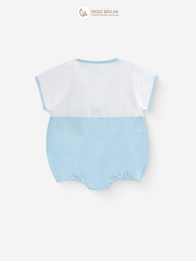 [M&B] Bodychip cotton tay ngắn cho bé cá xanh
