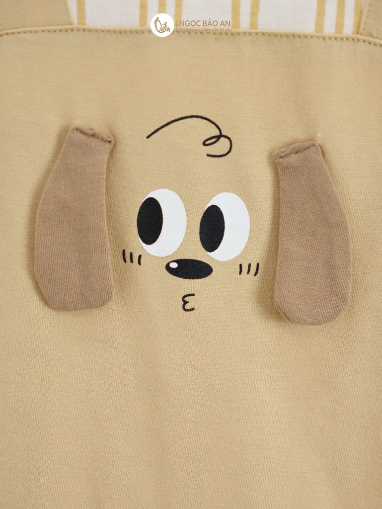 [M&B] BST CÚN: Body đùi tay ngắn cotton cún con