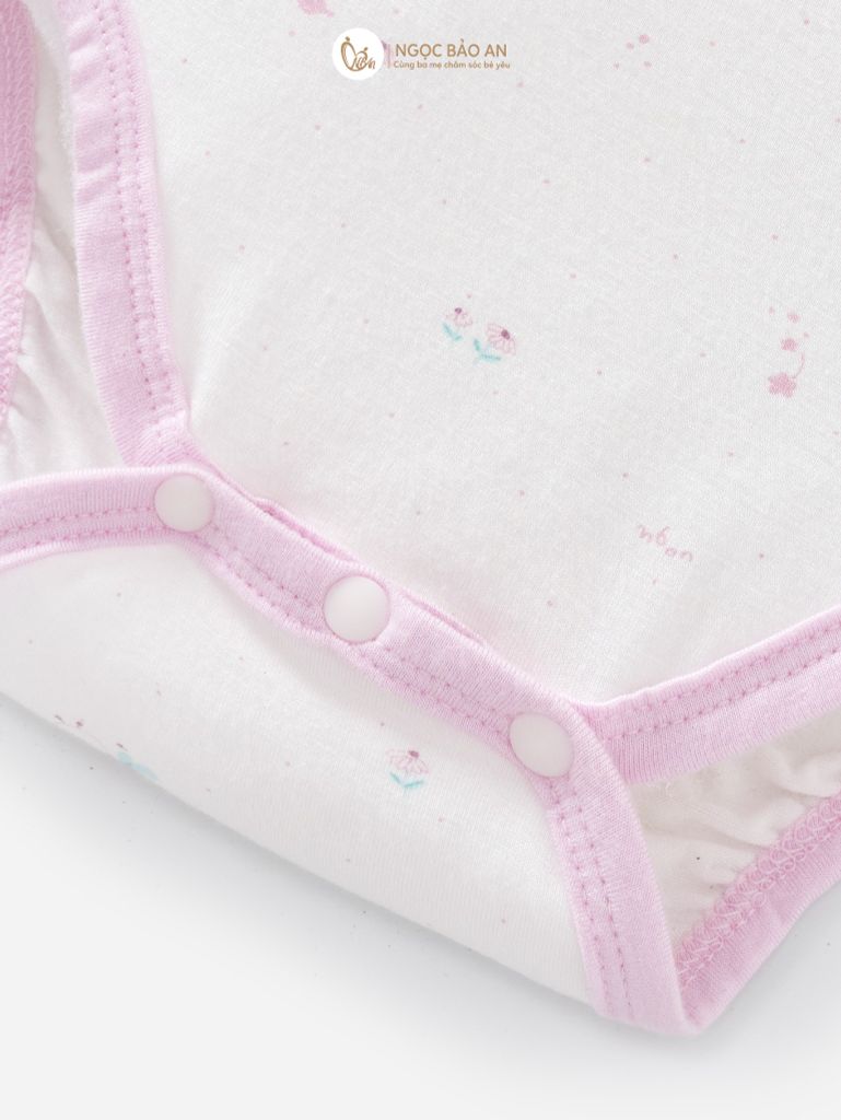 [M&B] Set bodychip tay dài kèm nón cột dây ong tím PM (NB-12m)