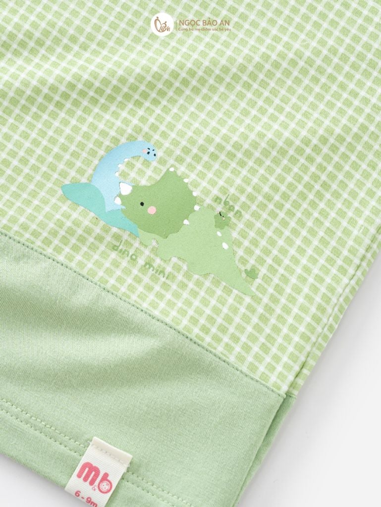 [M&B] Bộ ngắn cài vai dino mini PM (NB-24m)