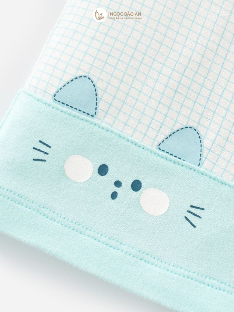 [M&B] Bộ ngắn cài vai bear mint PM (NB-24m)