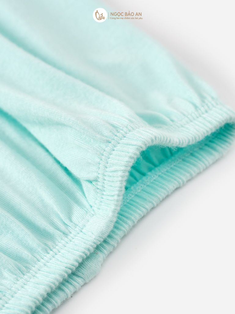 [M&B] Bộ tay dài cài giữa bear mint (NB-24m)