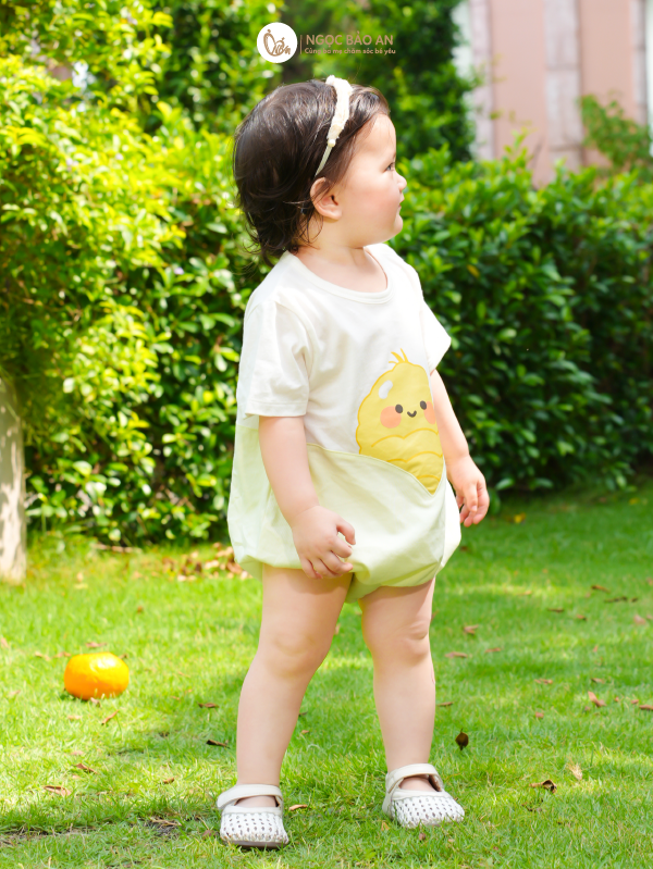 [M&B] BST GHS: Bodychip cotton tay ngắn sweet corn