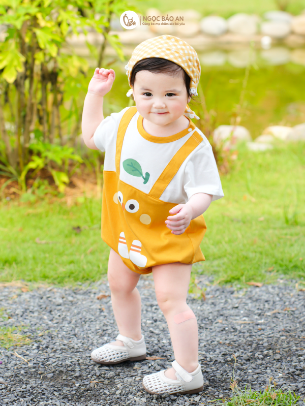 [M&B] BST GHS: Bodychip tay ngắn giả yếm golden meadow