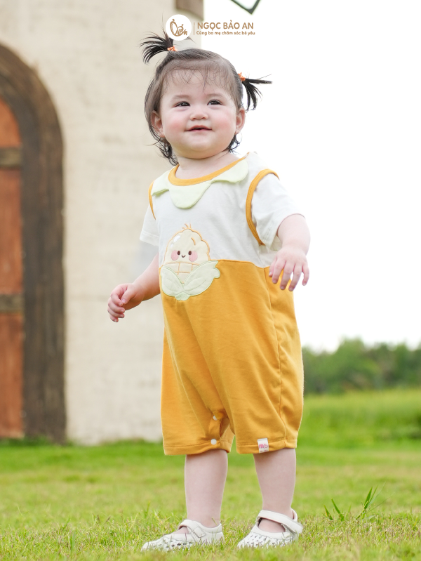 [M&B] BST GHS: Body đùi cotton tay ngắn sunny pop