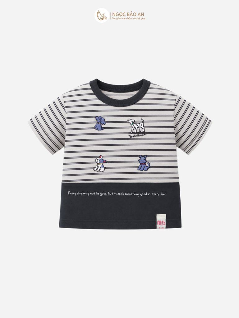 [M&B] BST TYPO: Bộ ngắn Pupsquad sọc xám M09-S4