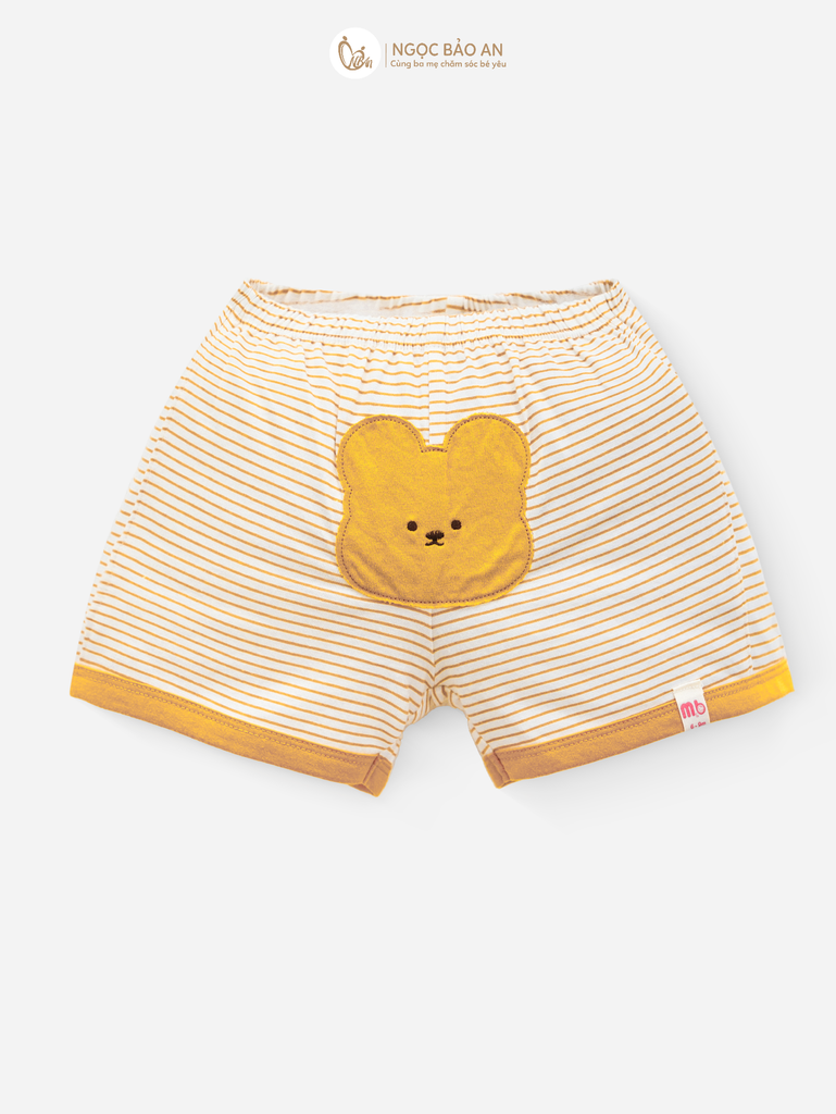 [M&B] BST GHS Bộ ngắn tay cộc quần sọc gấu lemon 6 tháng - 3 tuổi