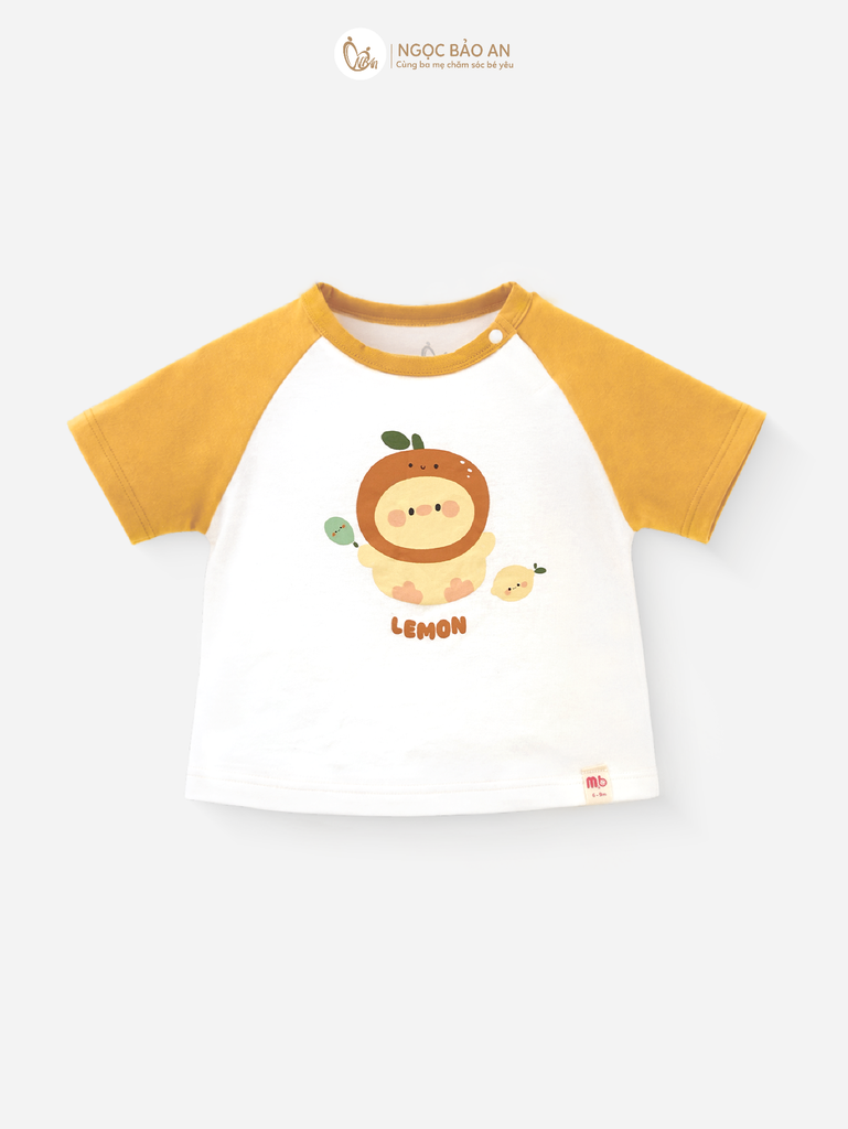 [M&B] BST GHS: Bộ ngắn quần bí chuppy lemon 6 tháng - 6 tuổi
