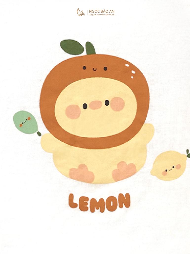 [M&B] BST GHS: Bộ ngắn quần bí chuppy lemon 6 tháng - 6 tuổi