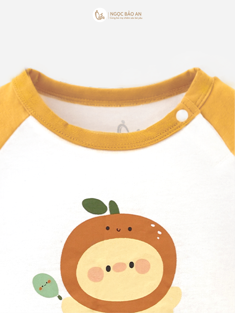 [M&B] BST GHS: Bộ ngắn quần bí chuppy lemon 6 tháng - 6 tuổi