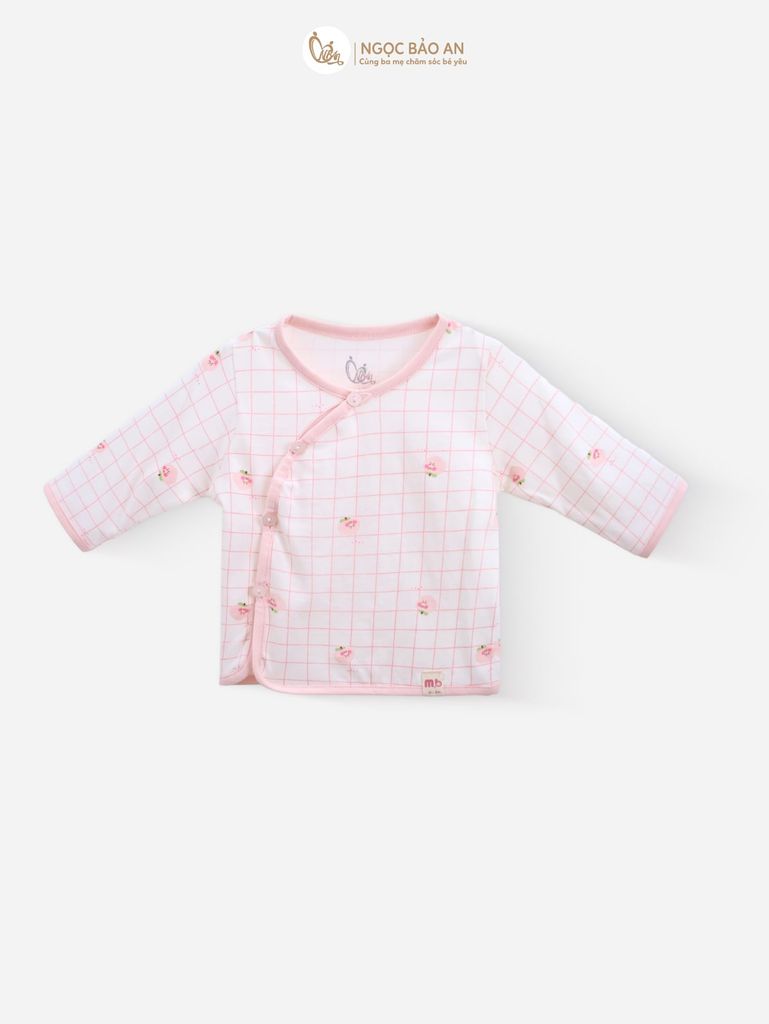 [M&B] Combo Sơ Sinh cotton M&B tone Hồng in hình họa tiết đầy đủ phụ kiện cho bé (Combo Sơ Sinh cotton 2025)