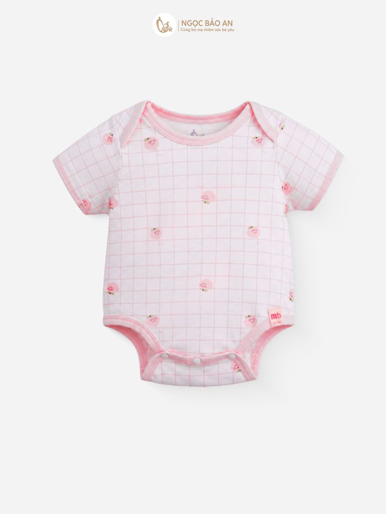 [M&B] Combo Sơ Sinh cotton tone Hồng in hình họa tiết đầy đủ phụ kiện(CBSScotton2025)