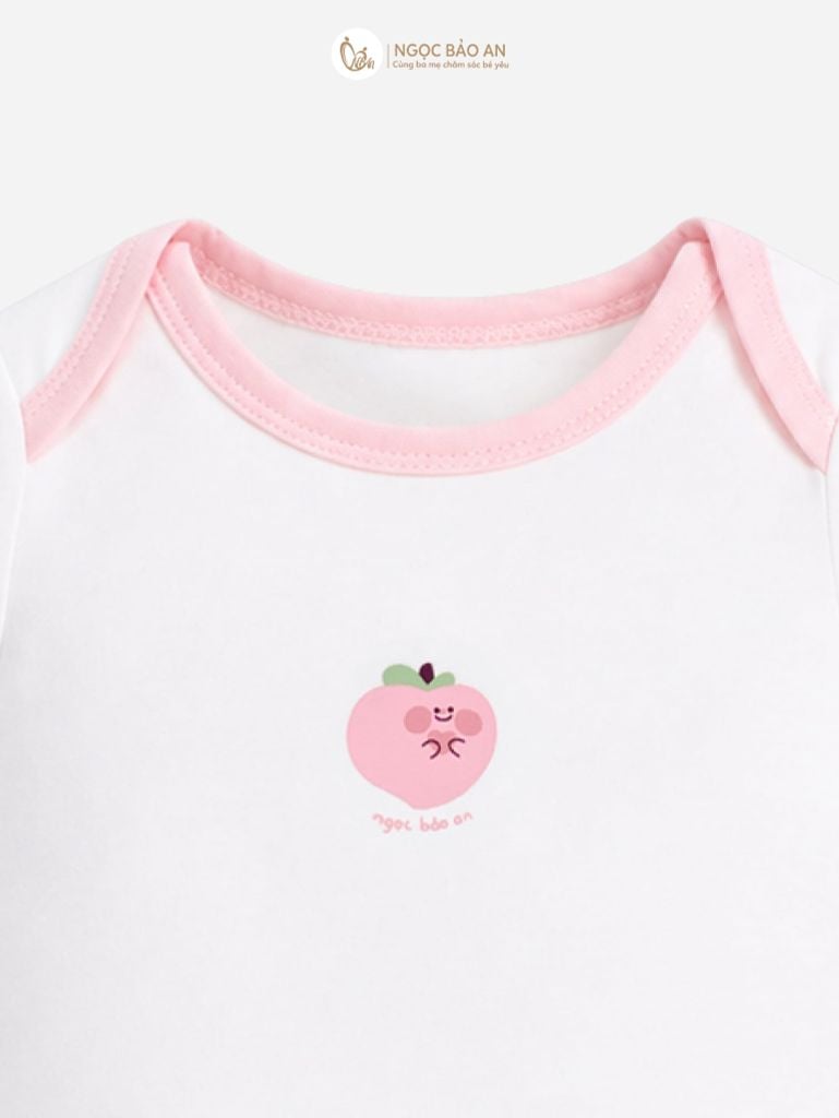 [M&B] Bodychip tay ngắn cotton hồng đào