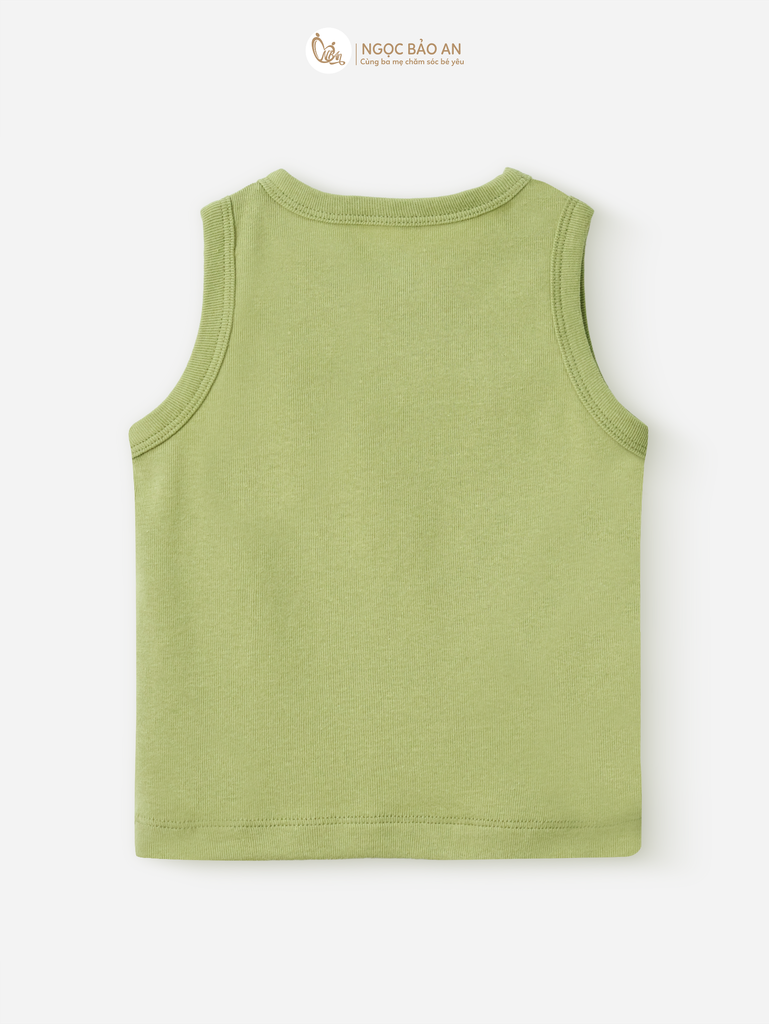 [HONEY] Bộ ngắn sát nách thể thao Honey cho bé (Rồng Xanh bơ NBAn)