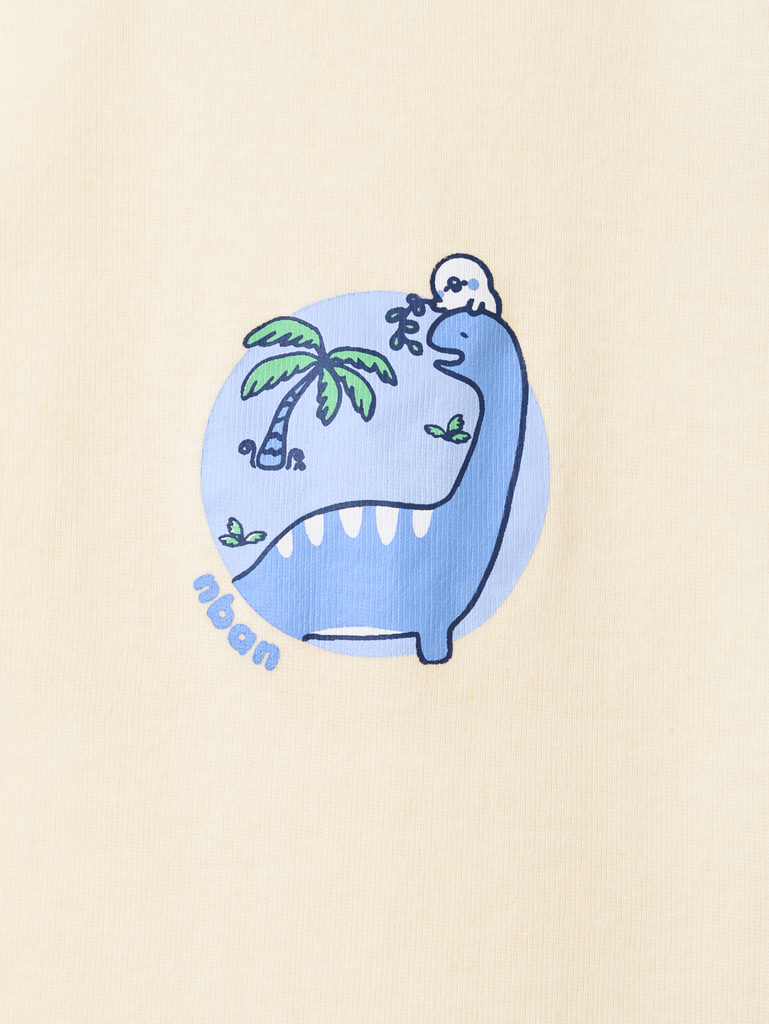 [HONEY] Bộ ngắn sát nách thể thao Honey cho bé (Khủng Long Xanh)