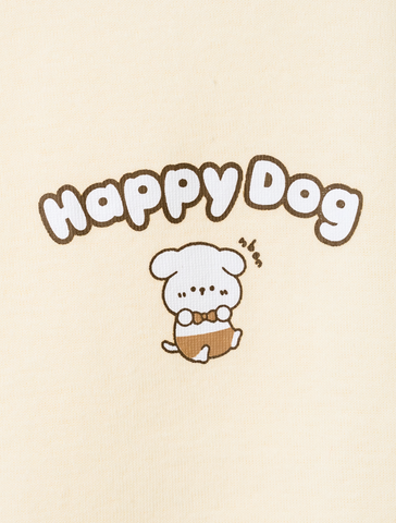 [HONEY] Bộ ngắn sát nách thể thao Honey cho bé (Happy Dog)