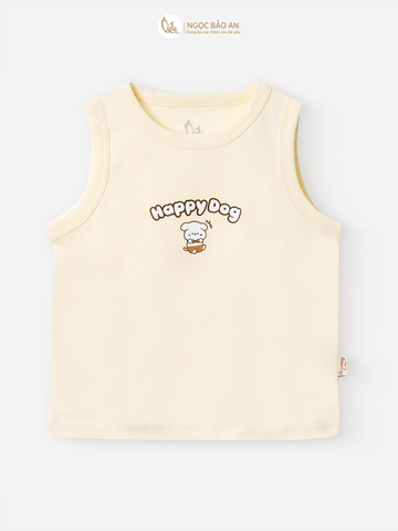 [HONEY] Bộ ngắn sát nách thể thao Honey cho bé (Happy Dog)