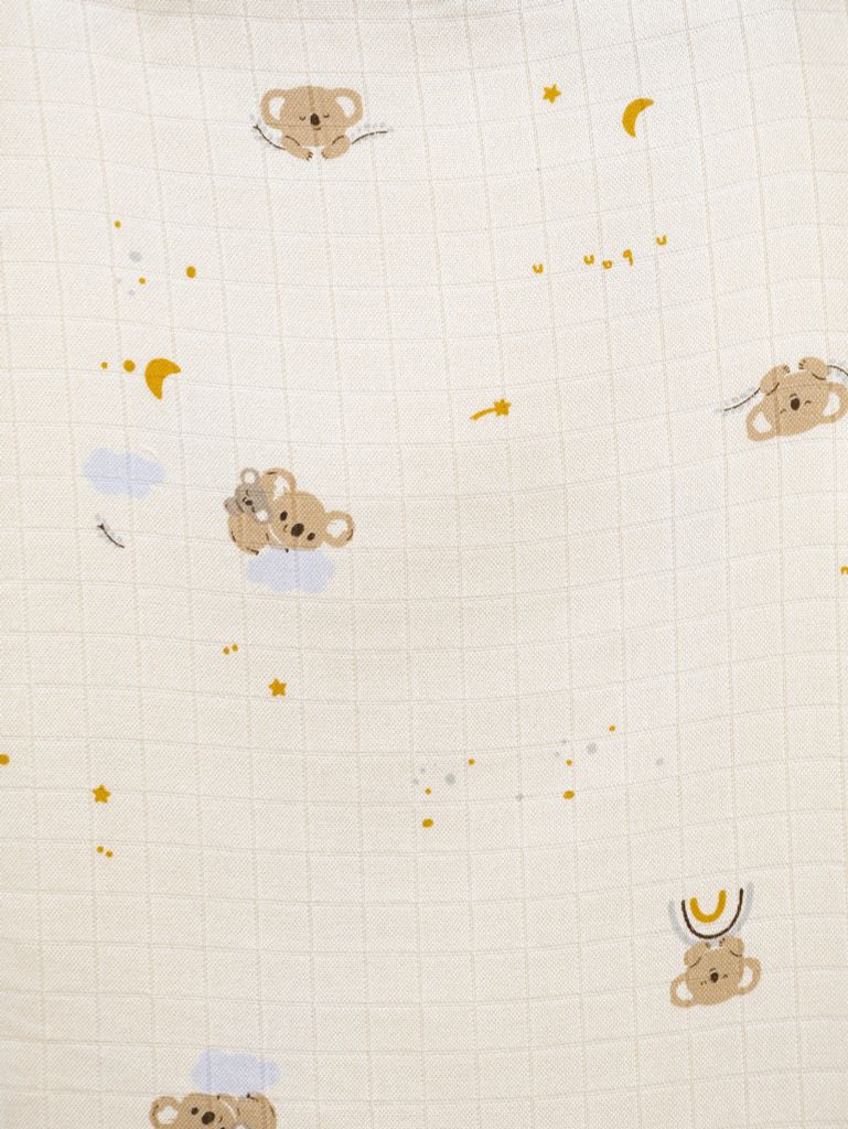 [M&B] Khăn choàng đa năng bamboo gấu Koala vàng kháng khuẩn dày dặn, mềm mịn, êm dịu với làn da bé