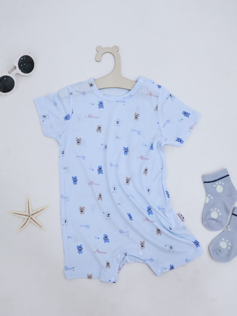 Body đùi bé Trai tay ngắn Honey rayon