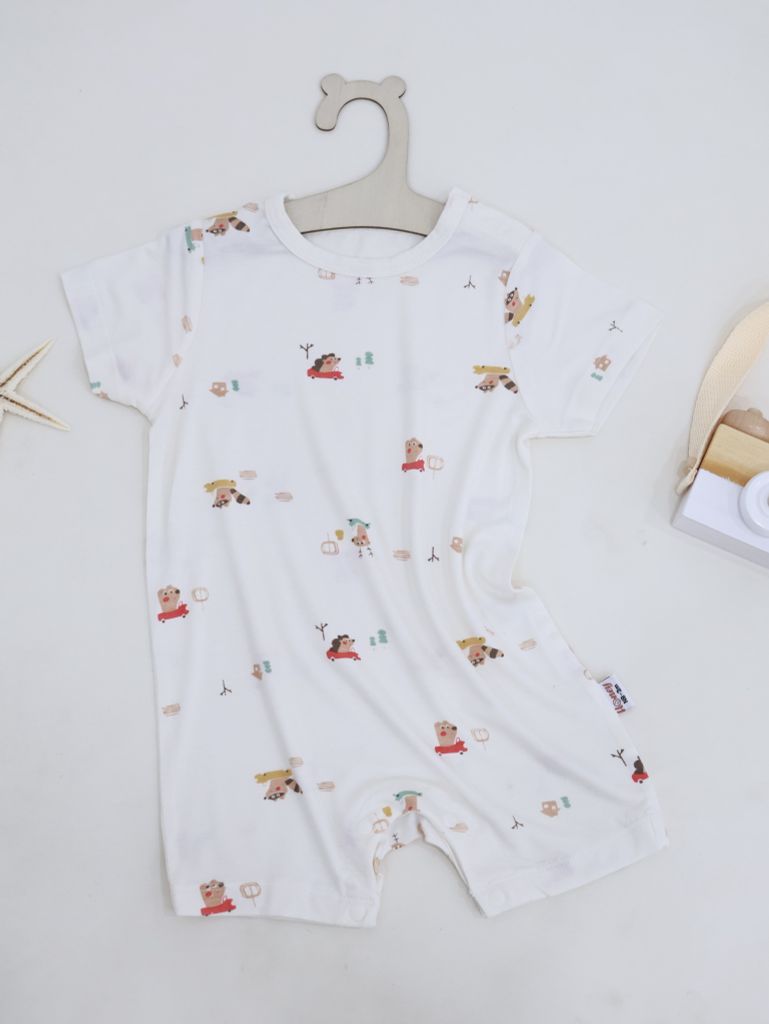 Body đùi bé Trai tay ngắn Honey rayon