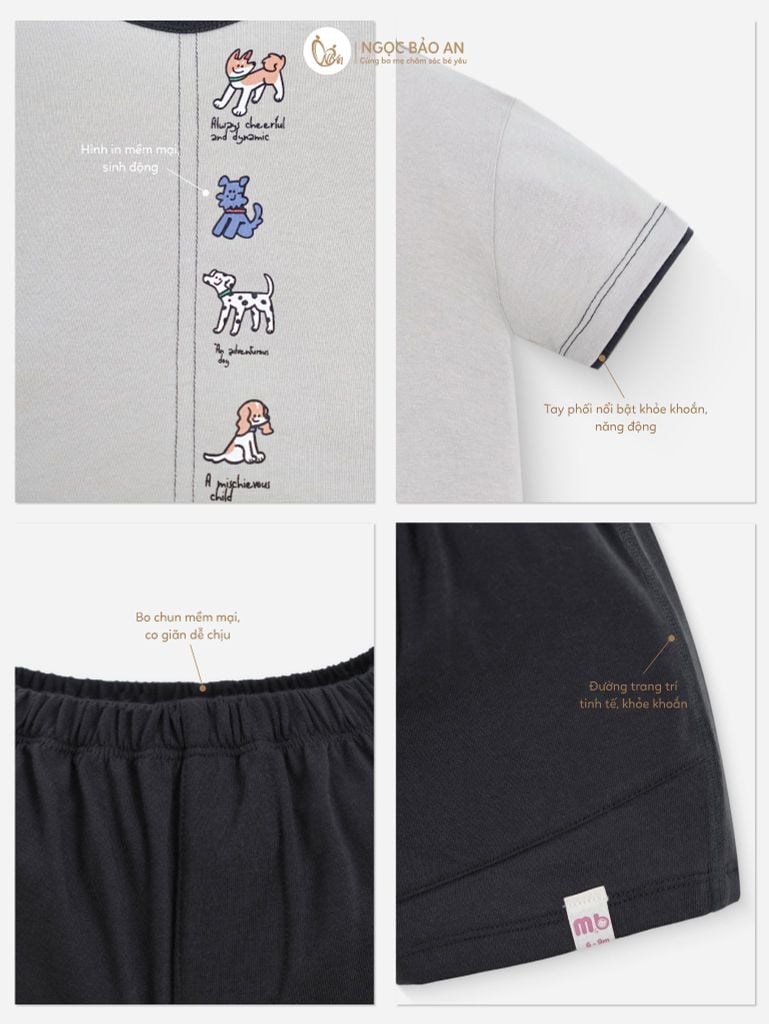 [M&B] BST TYPO: Bộ ngắn Dogclub M09-S2