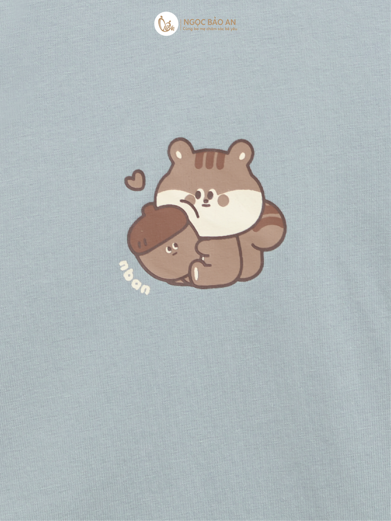 [NGỌC BẢO AN KIDS] Bộ sát nách thể thao cotton co giãn 4c xám (1-3 tuổi)