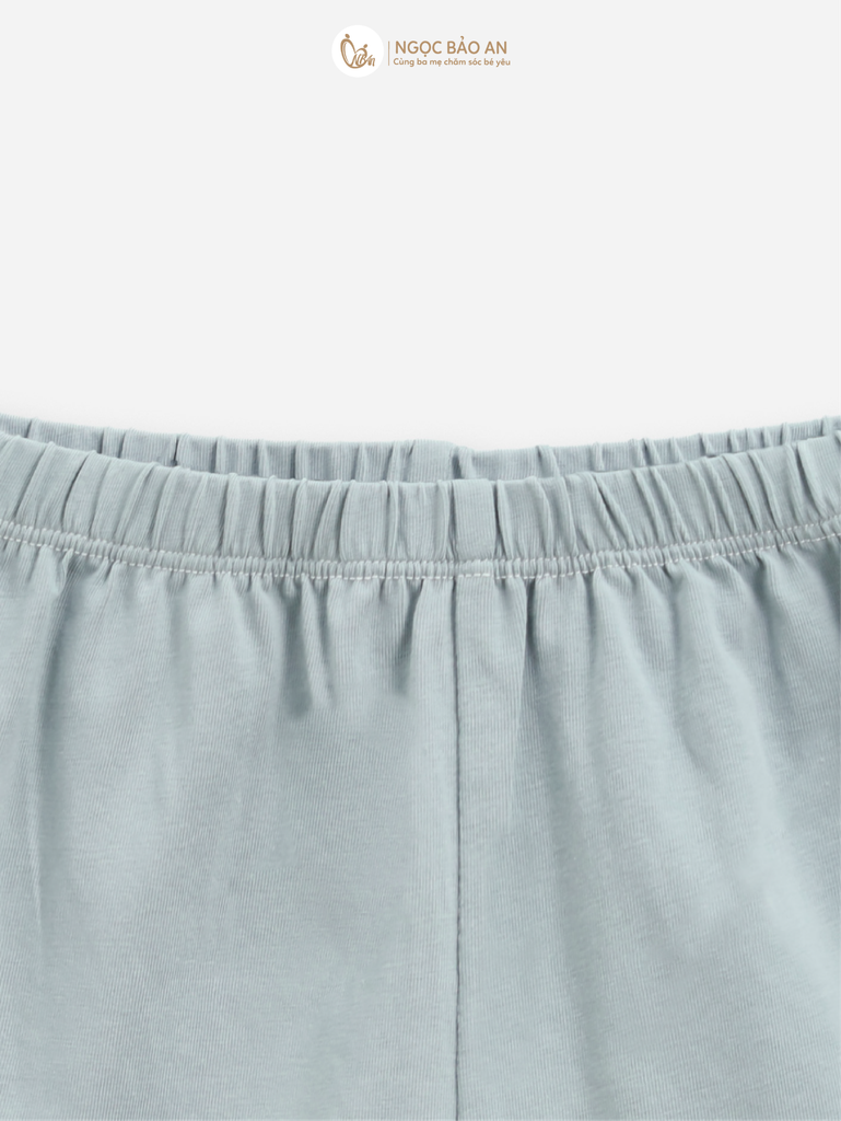 [NGỌC BẢO AN KIDS] Bộ sát nách thể thao cotton co giãn 4c xám (1-3 tuổi)