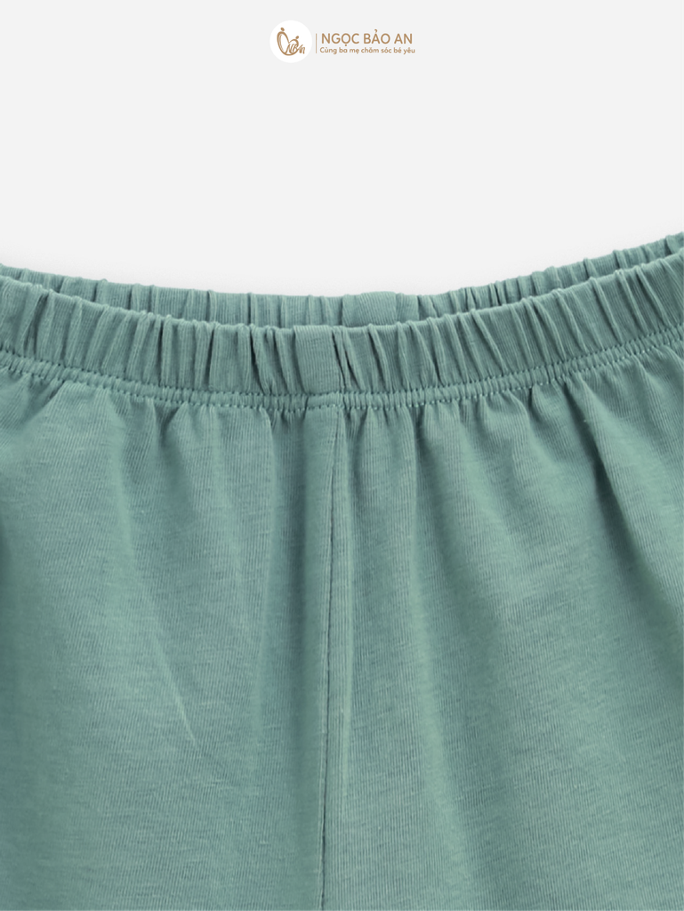 [NGỌC BẢO AN KIDS] Bộ sát nách thể thao cotton co giãn 4c xanh ghi (1-3 tuổi)