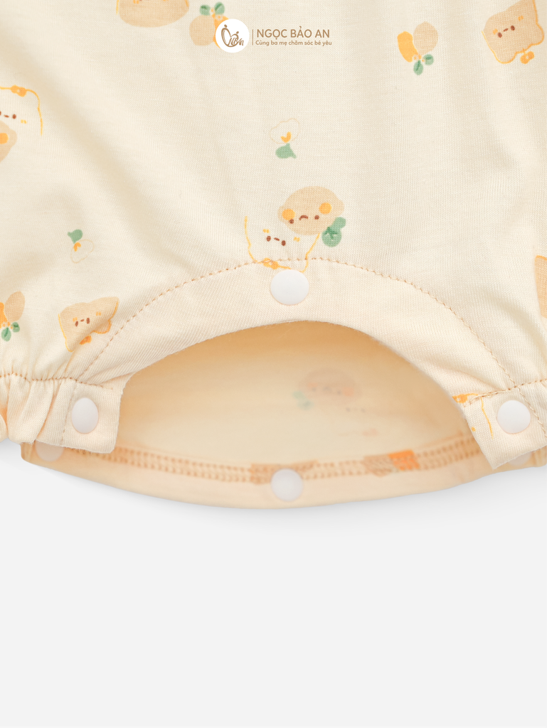 [M&B] BST GHS: Body đùi cotton tay ngắn gấu chanh vàng