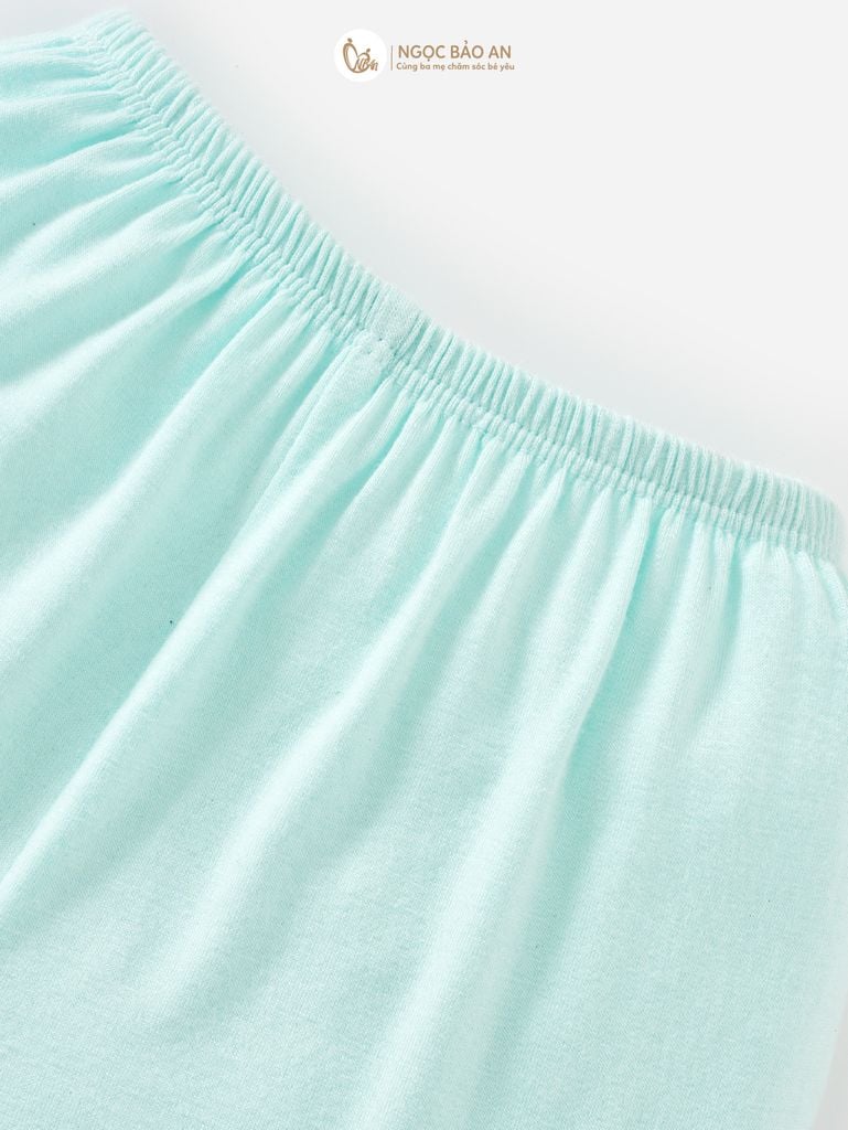 [M&B] Bộ tay ngắn cài giữa Caro Bear Mint (3-24m) [CBSSVISCOSE]