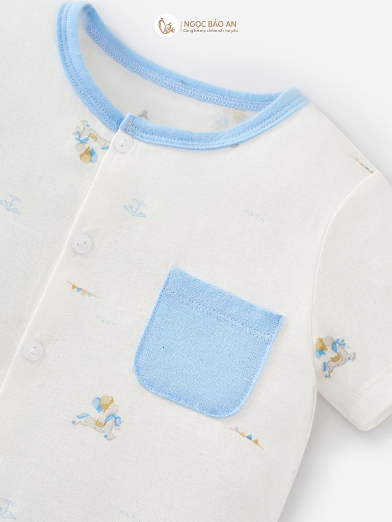 [M&B] Bộ tay ngắn cài giữa Sky Pony (NB-24m) [CBSSVISCOSE]