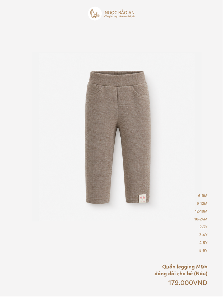 [M&B]Quần dài legging cho bé trai,bé gái