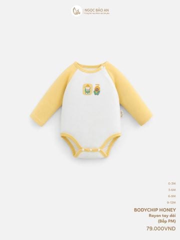 [HONEY] Bodychip tay dài rayon 2 chiều bắp PM