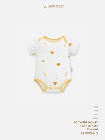 [HONEY] Bodychip tay ngắn rayon 2 chiều trái cây