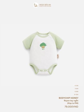 [HONEY] Bodychip tay ngắn rayon 2 chiều xúp lơ PM