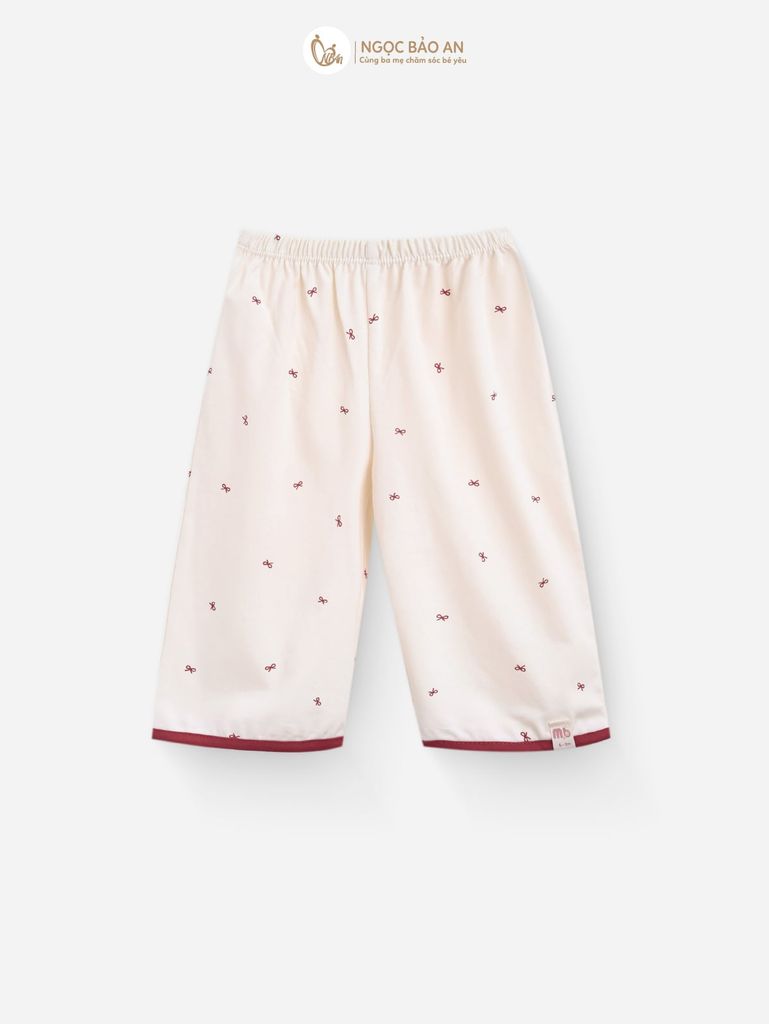 [M&B] BST THỎ MƠ: Set áo cổ yếm quần dài Phối Nơ