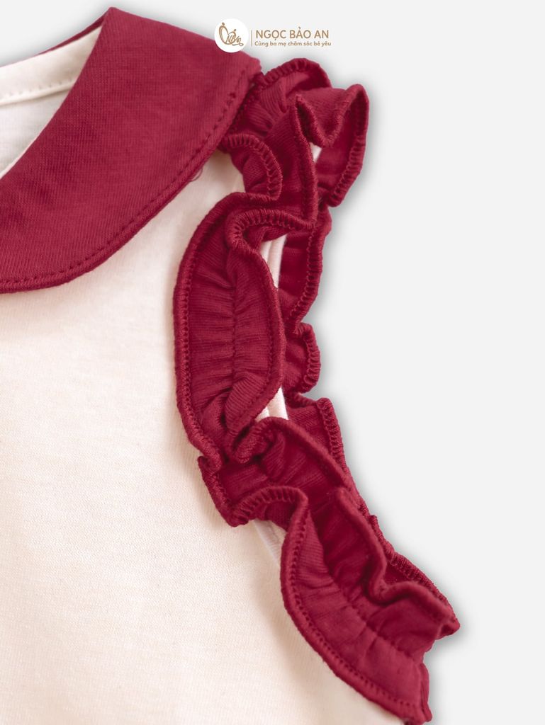 [M&B] BST THỎ MƠ: Set áo sát nách phối bèo quần ngắn bí cotton M&b cho bé gái (Swinging Bunny)