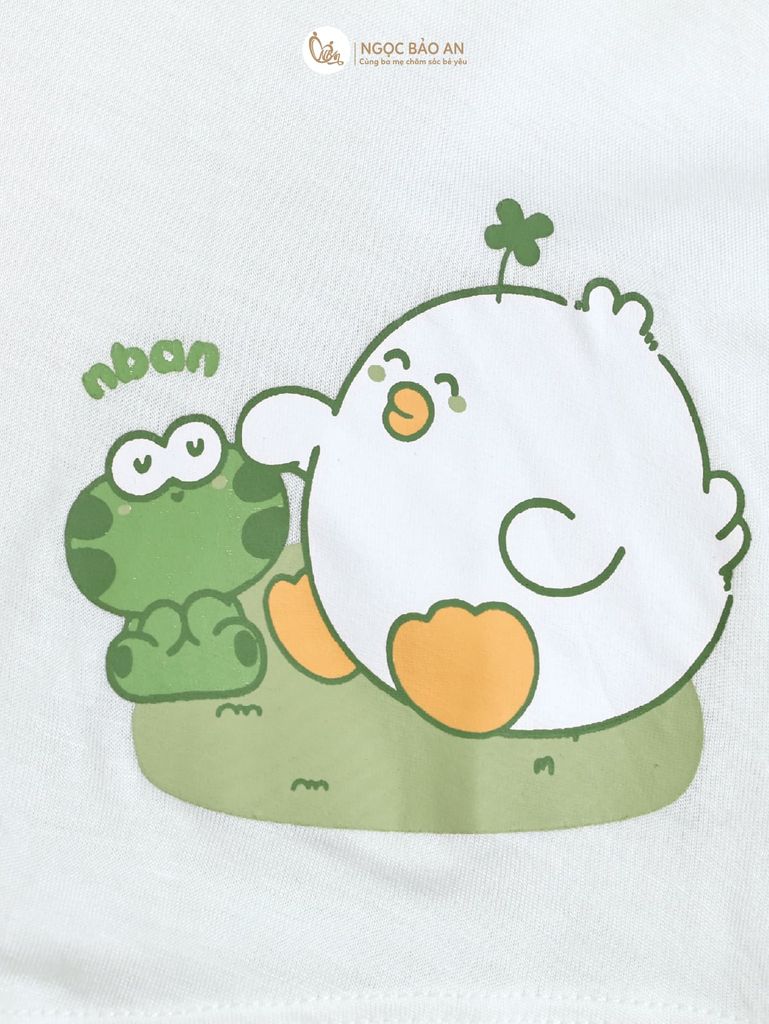 [HONEY] Bộ tay ngắn rayon 2c họa tiết dễ thương cho bé