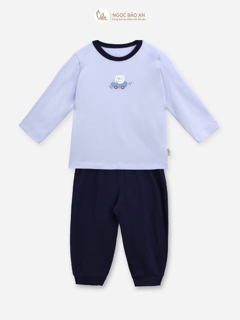 [HONEY] Bộ tay dài cotton co giãn 4 chiều Honey cho bé (1-3 tuổi)