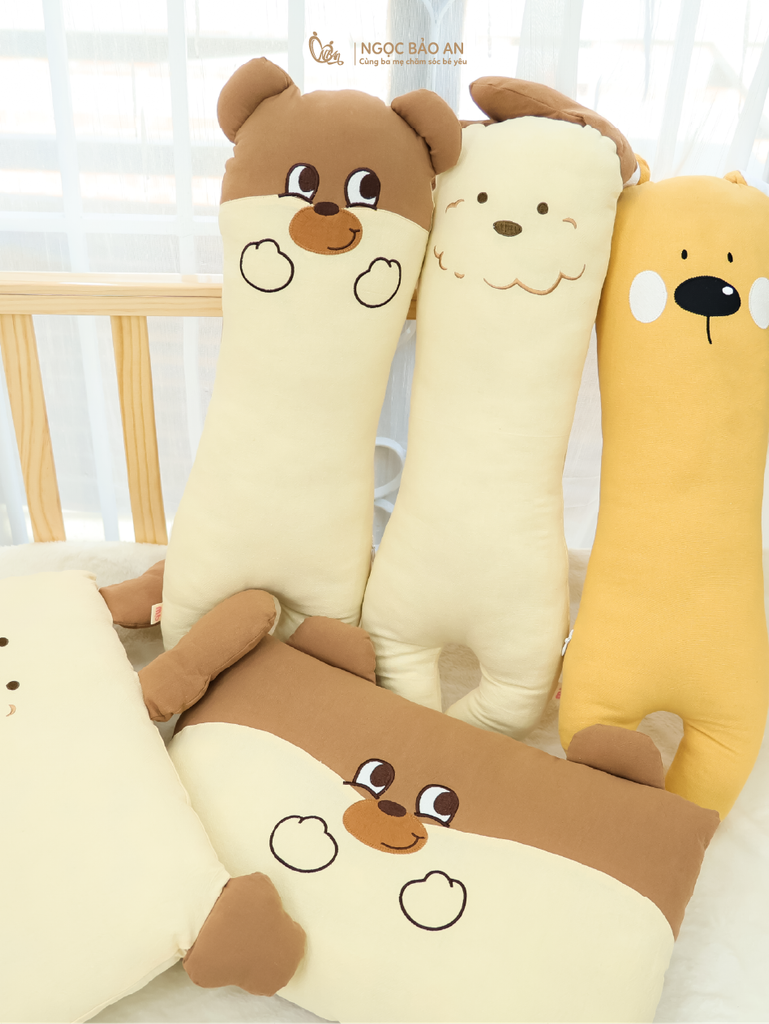 [M&B] Gối ôm cotton hình động vật dễ thương cho bé