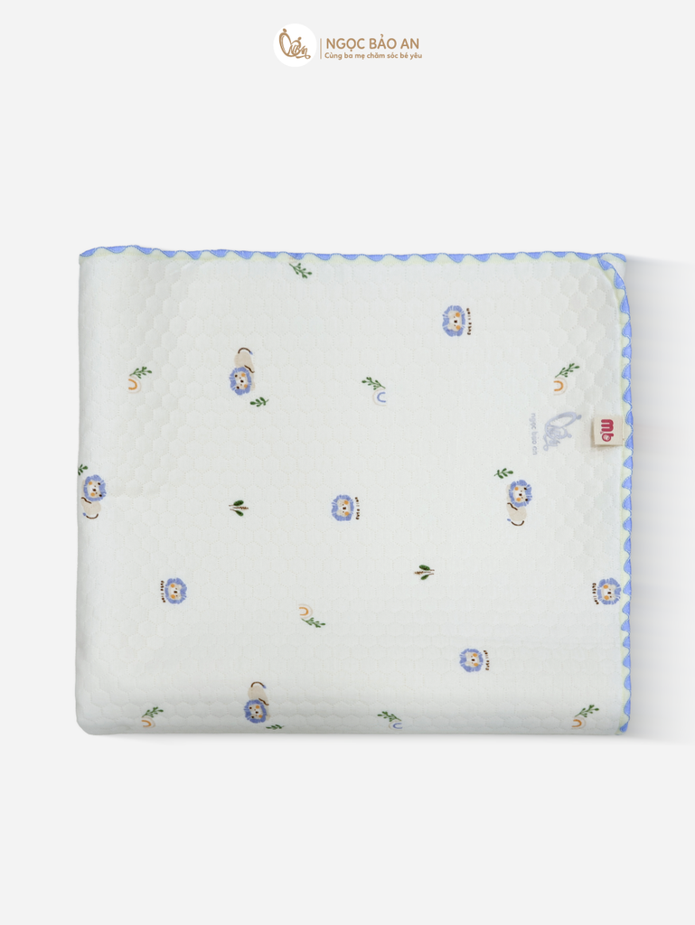 [M&B]Ga trải nệm sợi tre chần bông chống thấm M&B mềm mại in hình cho bé ( 60x120cm)