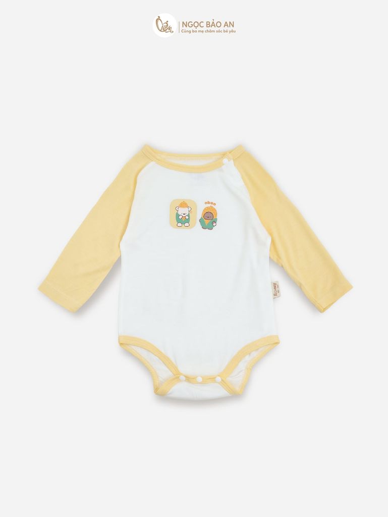[HONEY] Bodychip tay dài sơ sinh HONEY chất liệu rayon mềm mại,thoáng mát, êm dịu da bé.