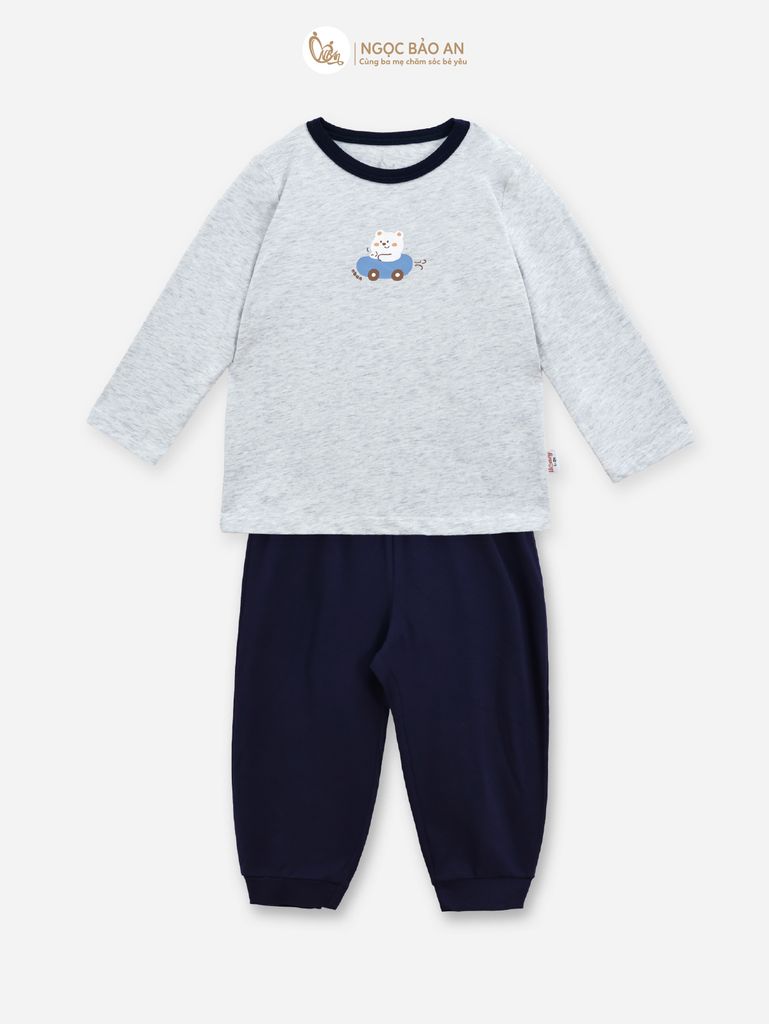 [HONEY] Bộ tay dài cotton co giãn 4 chiều Honey cho bé (1-3 tuổi)