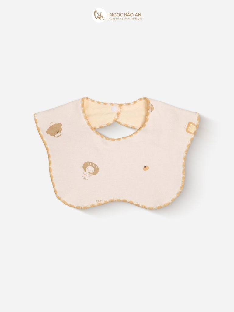 [M&B] Set 2 yếm nút cotton M&B in hình họa tiết (Combo Sơ Sinh)