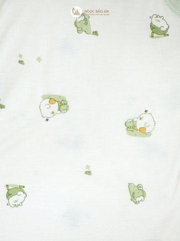 [HONEY] Bodychip tay dài rayon 2 chiều gà và ếch
