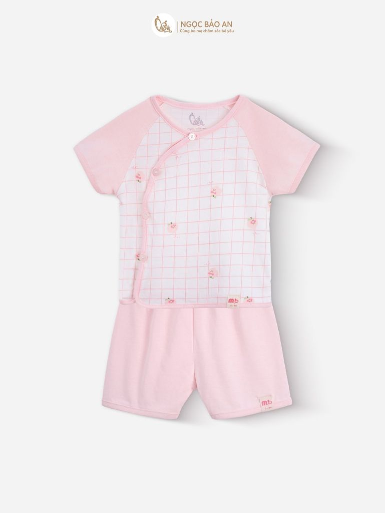 [M&B] Combo Sơ Sinh cotton M&B 5 tone màu in hình họa tiết đầy đủ phụ kiện cho bé (Combo Sơ Sinh cotton 2025)