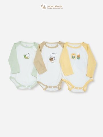 [HONEY] Bodychip tay dài sơ sinh HONEY chất liệu rayon mềm mại,thoáng mát, êm dịu da bé.