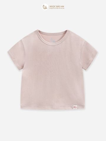 [M&B] Áo thun trơn cotton tay ngắn be co giãn 4 chiều cho bé từ 6 tháng đến 6 tuổi