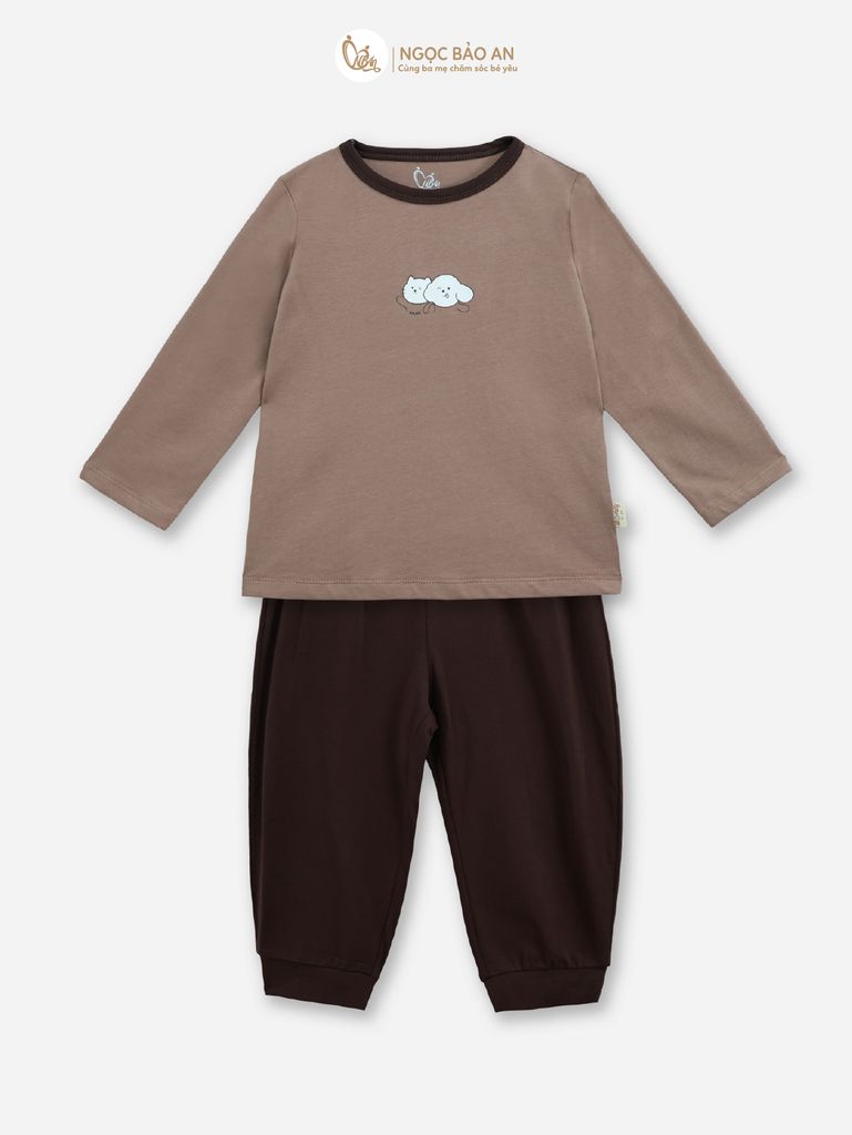 [HONEY] Bộ tay dài cotton co giãn 4 chiều Honey cho bé (1-3 tuổi)