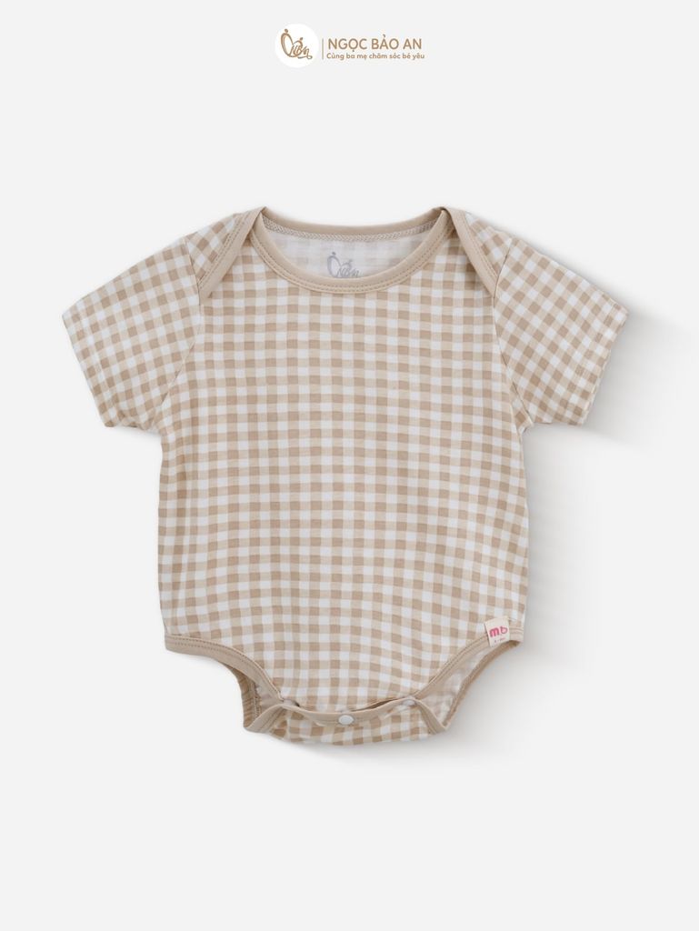 [M&B] Combo Sơ Sinh cotton M&B tone Nâu in hình họa tiết đầy đủ phụ kiện cho bé (Combo Sơ Sinh cotton 2025)